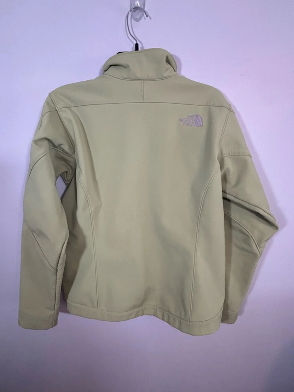 The North Face Apex Jacket Women M Green Softshell Full Zip Outdoor